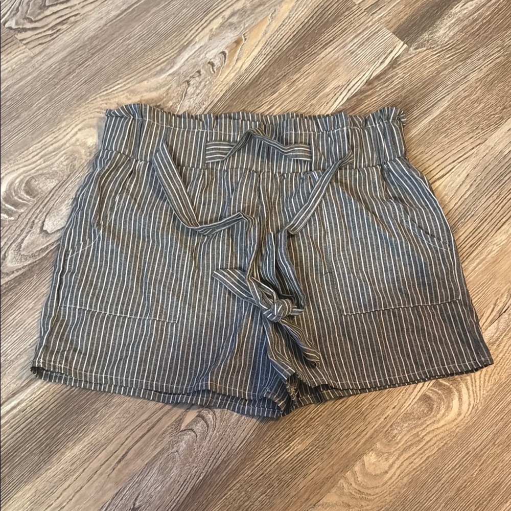 Striped Gray Women's Shorts